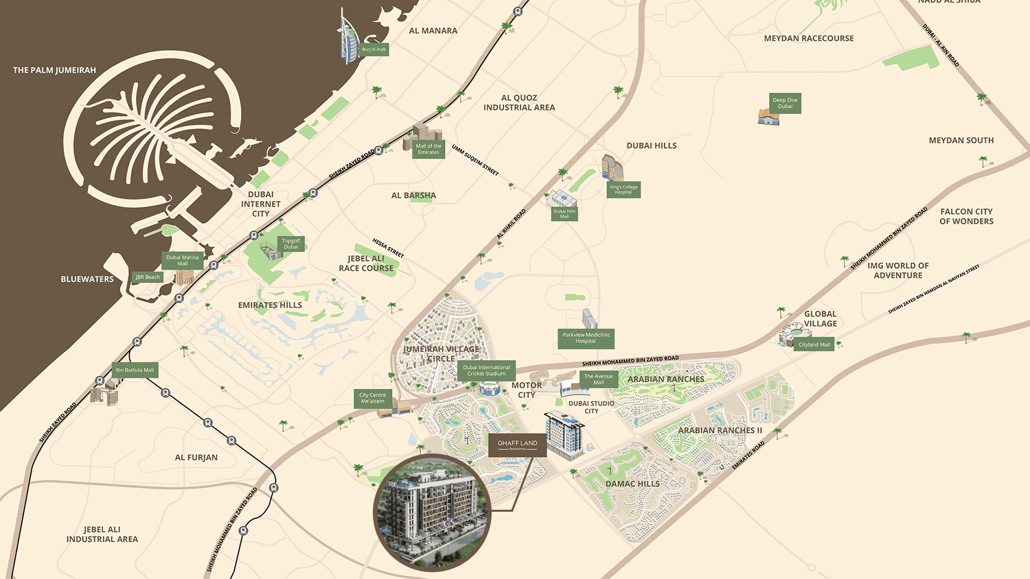 Ghaff Land Residence by Arabian Gulf Developer, Dubai Studio City 2