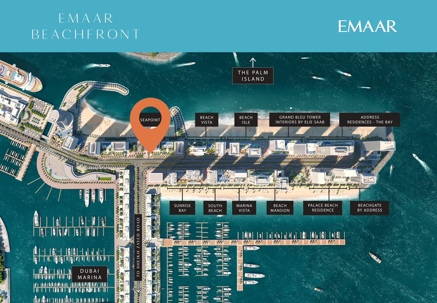 Seapoint by Emaar, Beach Front 2