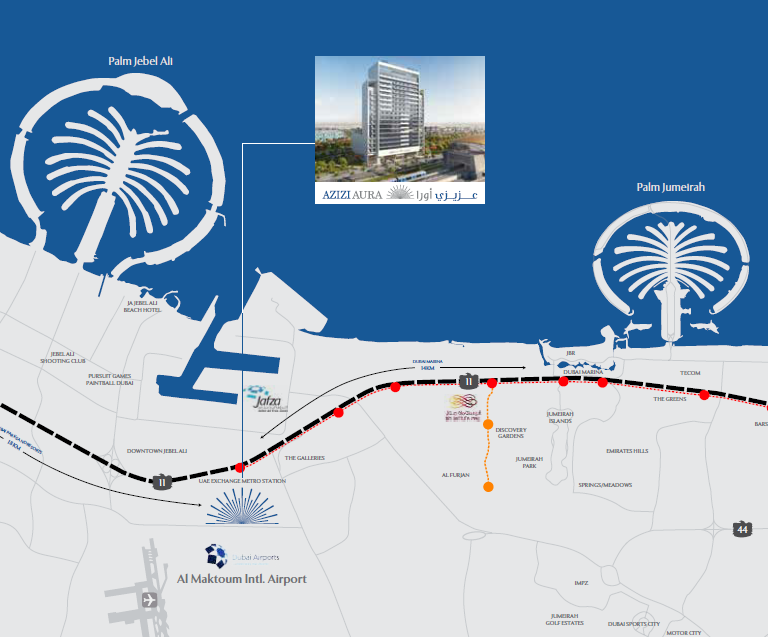 Azizi Aura by Azizi, Jebel Ali Freezone Extension 2