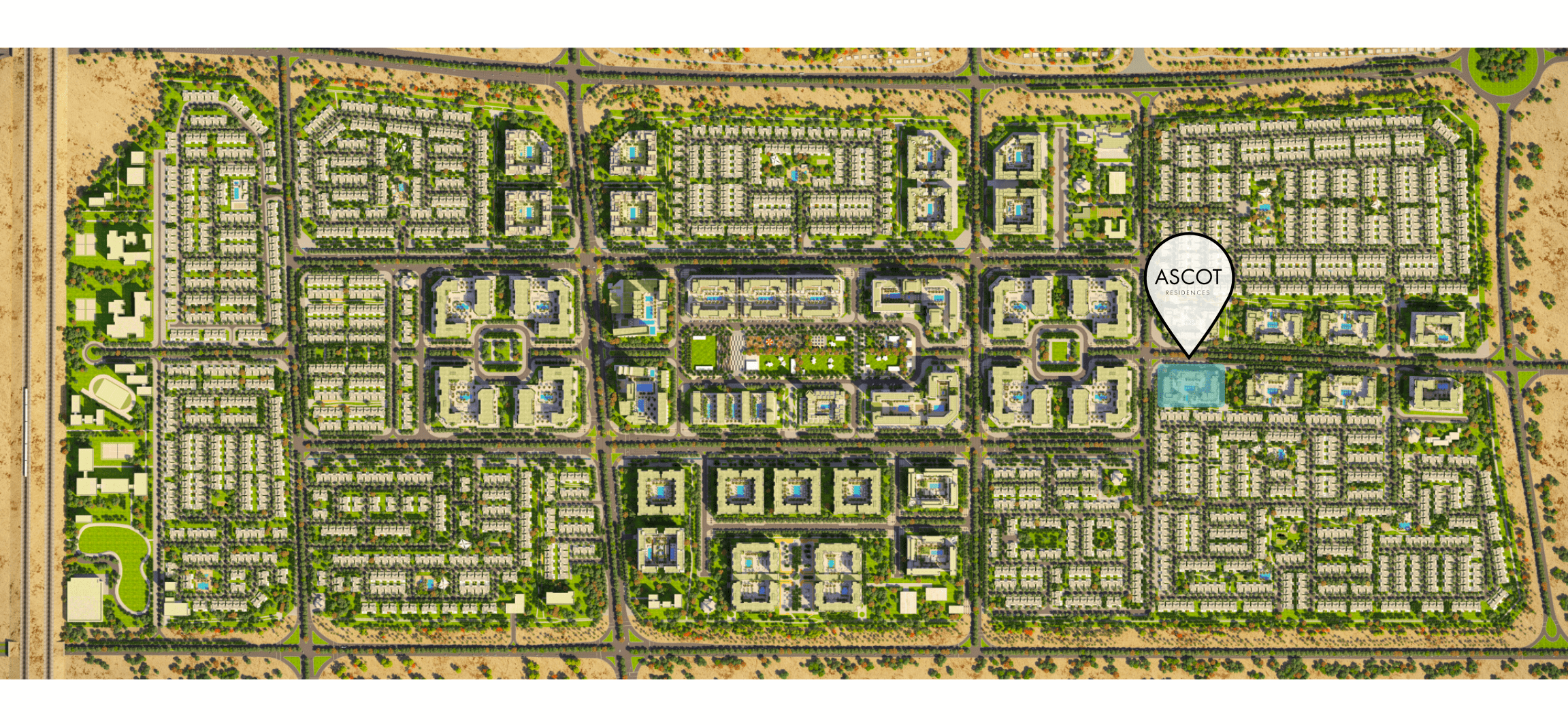 Ascot Residences by Nshama Group, Town Square 2